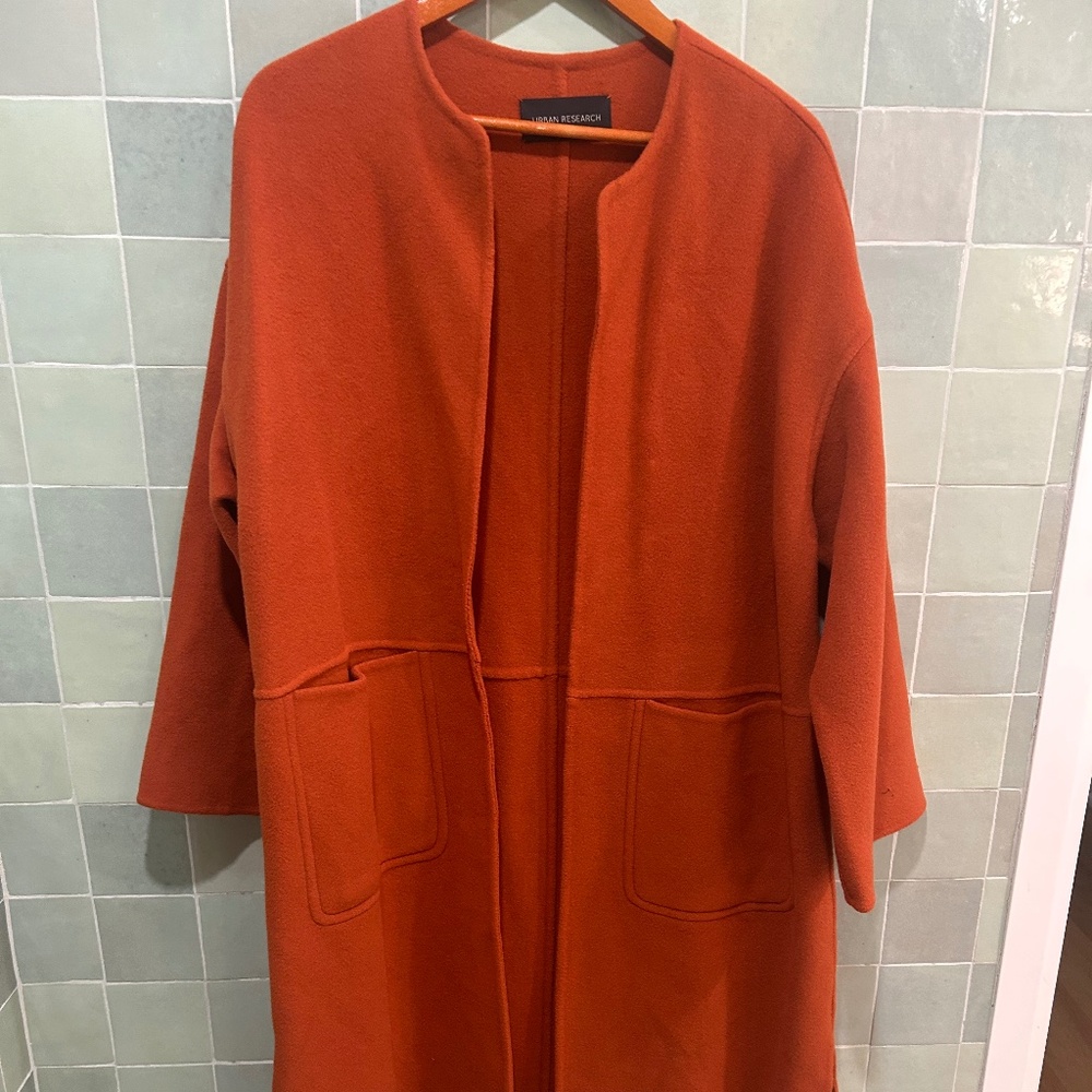 Brand New (NWOT) Orange Coat / Japanese brand / Urban research
